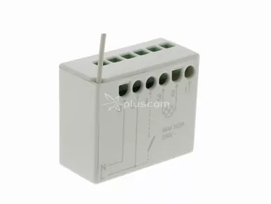 Nice TT2D control unit for management of 230 Vac lighting systems, with built-in radio receiver and switching module