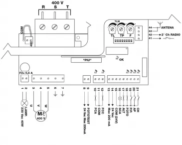 Nice TUB 4000 Selbsthemmender Antrieb mit integrierter Steuereinheit D-PRO 500