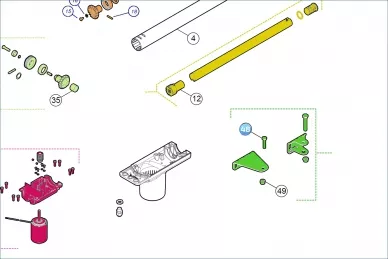 Nice V1/2X2-1/2 TOO front handle screw