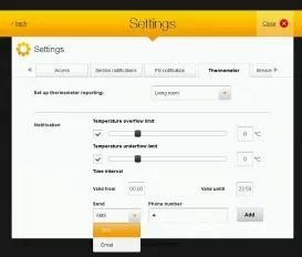 Notification settings