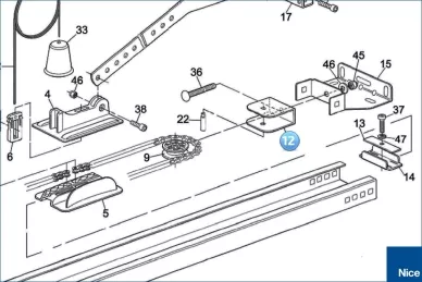 Obejma koła zwrotnego paska zębatego SHEL/TS432 (PMD1313.4610)
