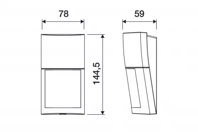 Optex QXI-ST Détecteur PIR extérieur grand angle