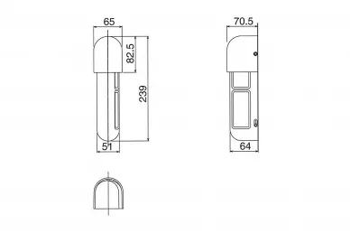 Optex WC-1 WHITE COVER Coperchio decorativo bianco per BX-100PLUS