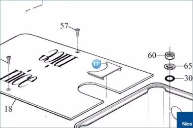 Osłonka plast. otworu pokrywy ME (PPD0788R01.4540)