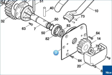 Output flange RUN (BMG1250.45673)