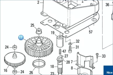Output gear POP (BMG0961.45672)
