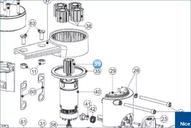 Output gear WALKY (PMD1776.4610)