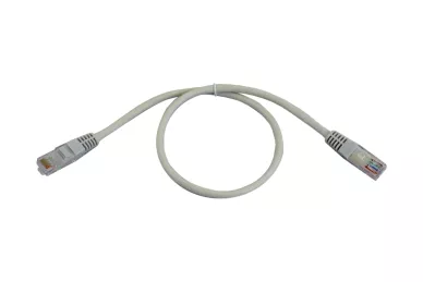 Patchcord UTP cat.5e 0,5m szary