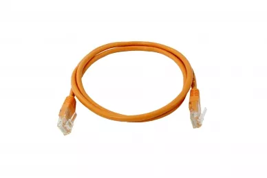 Patchcord UTP cat.5e 1m RJ-45/RJ45 arancione