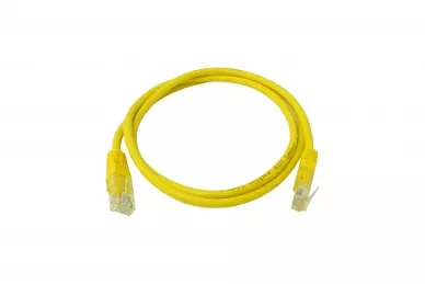 Patchcord UTP cat.5e 1m RJ-45/RJ45 gelb