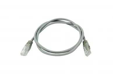 Patchcord UTP cat.5e 1m RJ-45/RJ45 grau