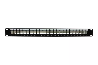 Patchpanel 19'' 24x keystone 1U leer