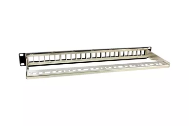 Patchpanel 19'' 24x keystone 1U leer
