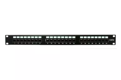 Patchpanel 19'' 24xUTP 1U kat6