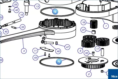 Pierścień ślizgowy ramienia prostego HOPP (PPD2214.4540)