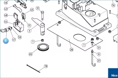 Plastic key WINGO/ROKIT/POP (PPD1244A.4540)