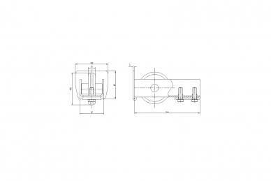 PSG 60.011.100 Rolka najazdowa 100x89 z zakonczeniem