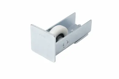 PSG 60.011.70.01 Rolka najazdowa 70 z zakończeniem, do bramy przesuwnej - kółko z tworzywa, do szyny 70 x 70 x 4 mm, ocynkowana