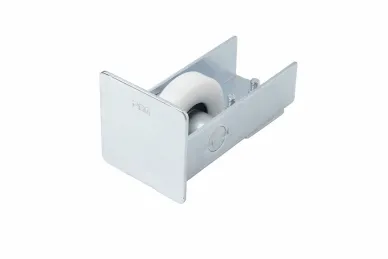 PSG 60.011.80.01 Rolka najazdowa 80 z zakończeniem, do bramy przesuwnej - kółko z tworzywa, do szyny 80 x 80 x 5 mm, ocynkowana