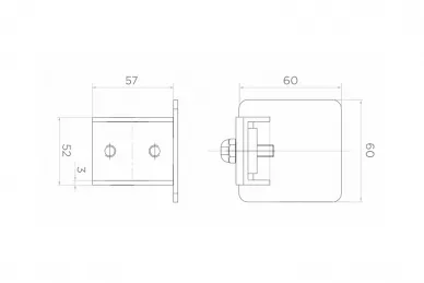 PSG 60.012.60 Profilabschluss 60 mm