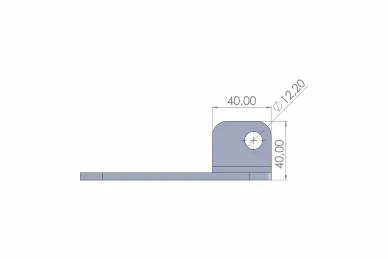 PSG 60.016.130P Uchwyt rolki prowadzącej psg – 130 mm, prawy
