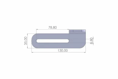PSG 60.016.130P Uchwyt rolki prowadzącej psg – 130 mm, prawy