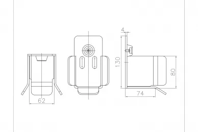 PSG 60.020.60 Support de passage 60x60 mm