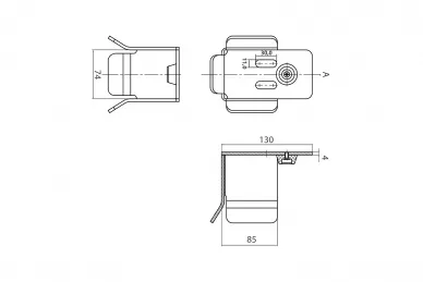 PSG 60.020.68 Poignée de rouleau 68