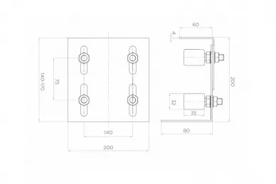 PSG 60.030.01 Guidage supérieur - réglable