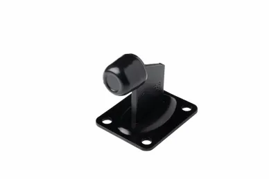 PSG 60.038.9005 External stop for a gate or wicket gate, screw-on, with a 100 x 80 mm plate, black