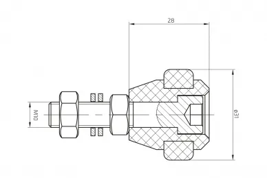 PSG 60.040.31 Rullo 31 gommato