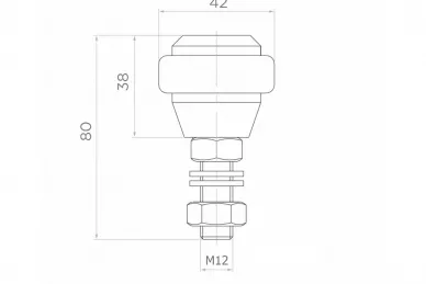 PSG 60.049 Rolka fi 40 mm,gumowana (100)