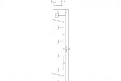 PSG 60.069.ZN Schiene für Schiebetor 68x68x3,5 mm, Länge 6 m