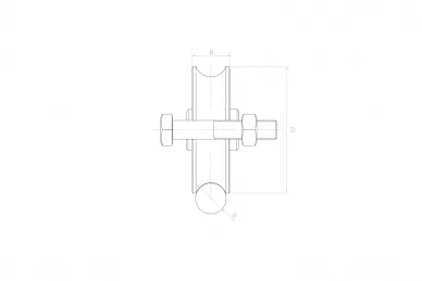 PSG 60.102 Laufrolle O 70x16,5