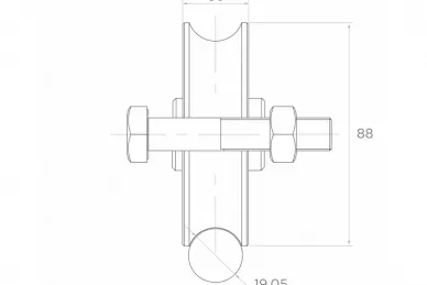 PSG 60.109.01 Rolka jezdna 