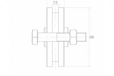 PSG 60.111 Roulette T 88x20 mm