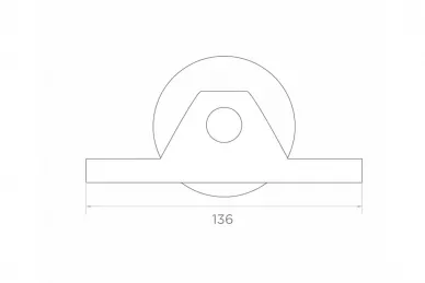 PSG 60.120.70 Laufrolle für Schiebetor „V” 70 mm
