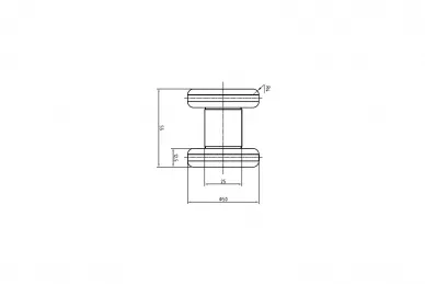 PSG 60.206.50 Wózek 4 rolkowy do bram podwieszanych, do profilu 68x68mm (25)