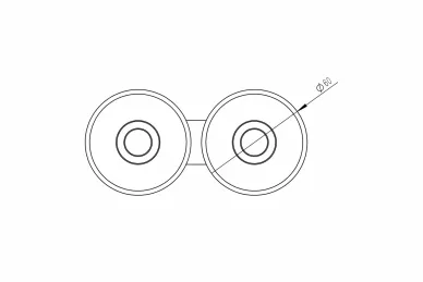 PSG 60.206.51 Carriage for a top-hung gate, for profile 60.069.ZN – 4-ROLLER, steel rollers