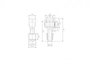 PSG 61.001.12 Zawias do wspaw. m12 (150)