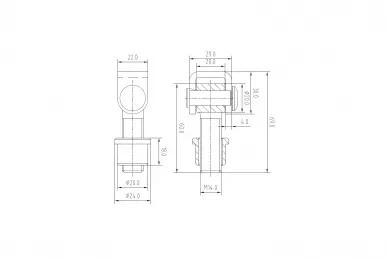 PSG 61.001.14 Zawias do wspaw. m14 (100)
