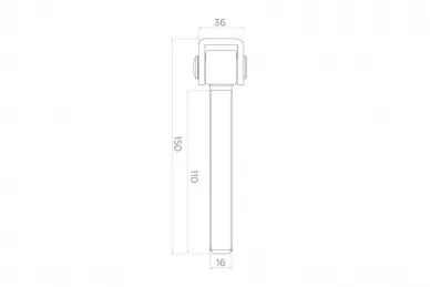 PSG 61.003.16.02 Charnière réglable en acier M16