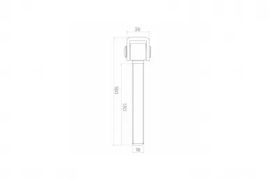 PSG 61.003.ZN Zawias reg. długi m18 ocynk (50)