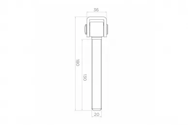 PSG 61.004 Zawias reg. długi m20 (50)