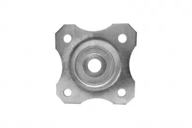 PSG 61.017.P Plaque décorative 100x100x4 pour charnière réglable M20 galvanisée