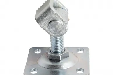 PSG 61.018.01 Verstellbares Scharnier mit Beschlag M16 80x80x3 mm, verzinkte Öse