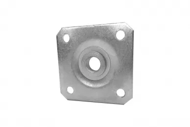 PSG 61.018.P Plaque 80x80x3 pour charnière réglable M16 galvanisée