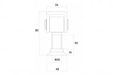 PSG 61.021.18 Charnière réglable M18