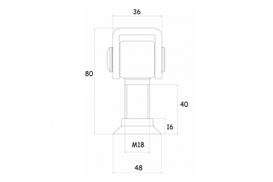 PSG 61.021.18 Zawias reg. m18 (50)