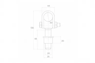 PSG 61.055 Cerniera per cancello M20
